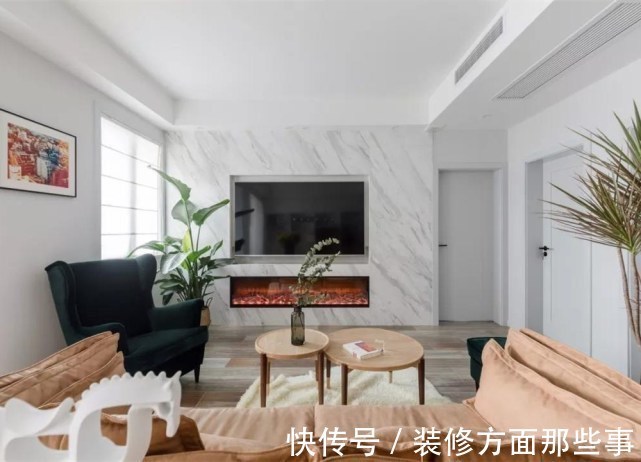 二居室|89平现代风二居室,整个空间充满时尚清新气质