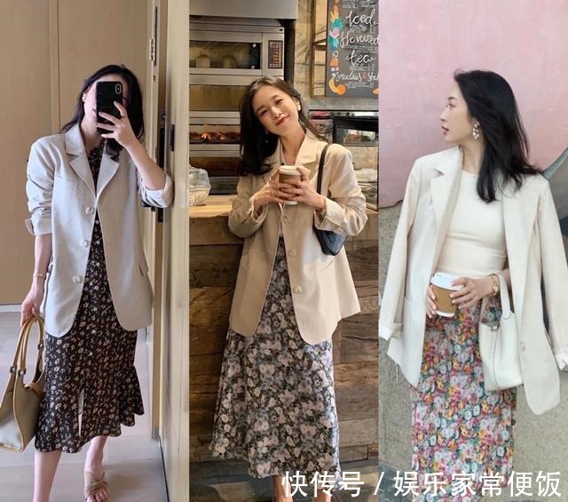 西装 穿西装不要只会配西装裤学这位博主的“高级”穿搭,优雅又干练!