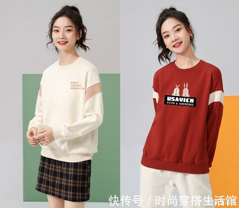 卫衣|新发现一种女装:叫“薄卫衣”,青春减龄又保暖,初秋穿正好