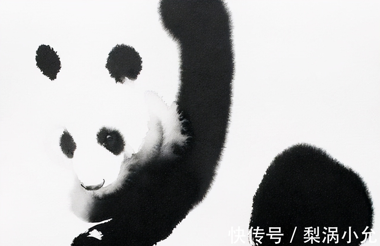 麦穗!水墨是中国传统绘画,老外用它画动物——别说另有一番意境