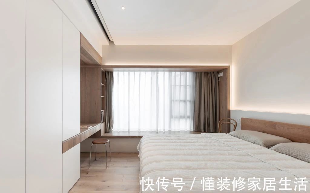 榻榻米|卧室小,我会这样安排床和衣柜,让木工无缝衔接打一起,实用性强