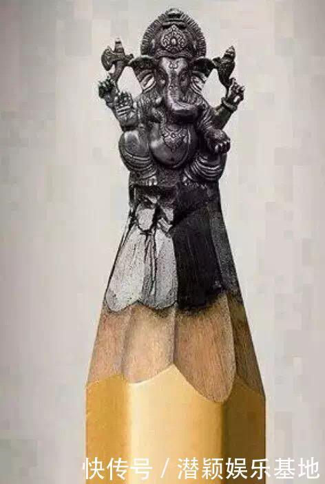 美国艺术家 Cindy Chinn 在铅笔上微雕艺术的作品