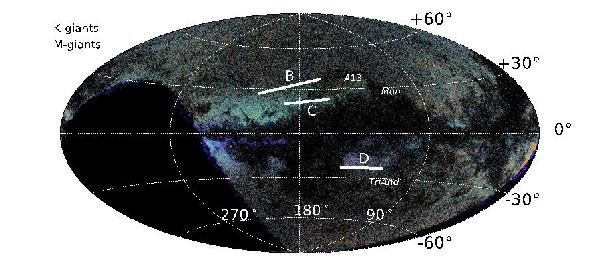 銀河系 從太陽出發，一路看盡反銀心方向的“結構花”