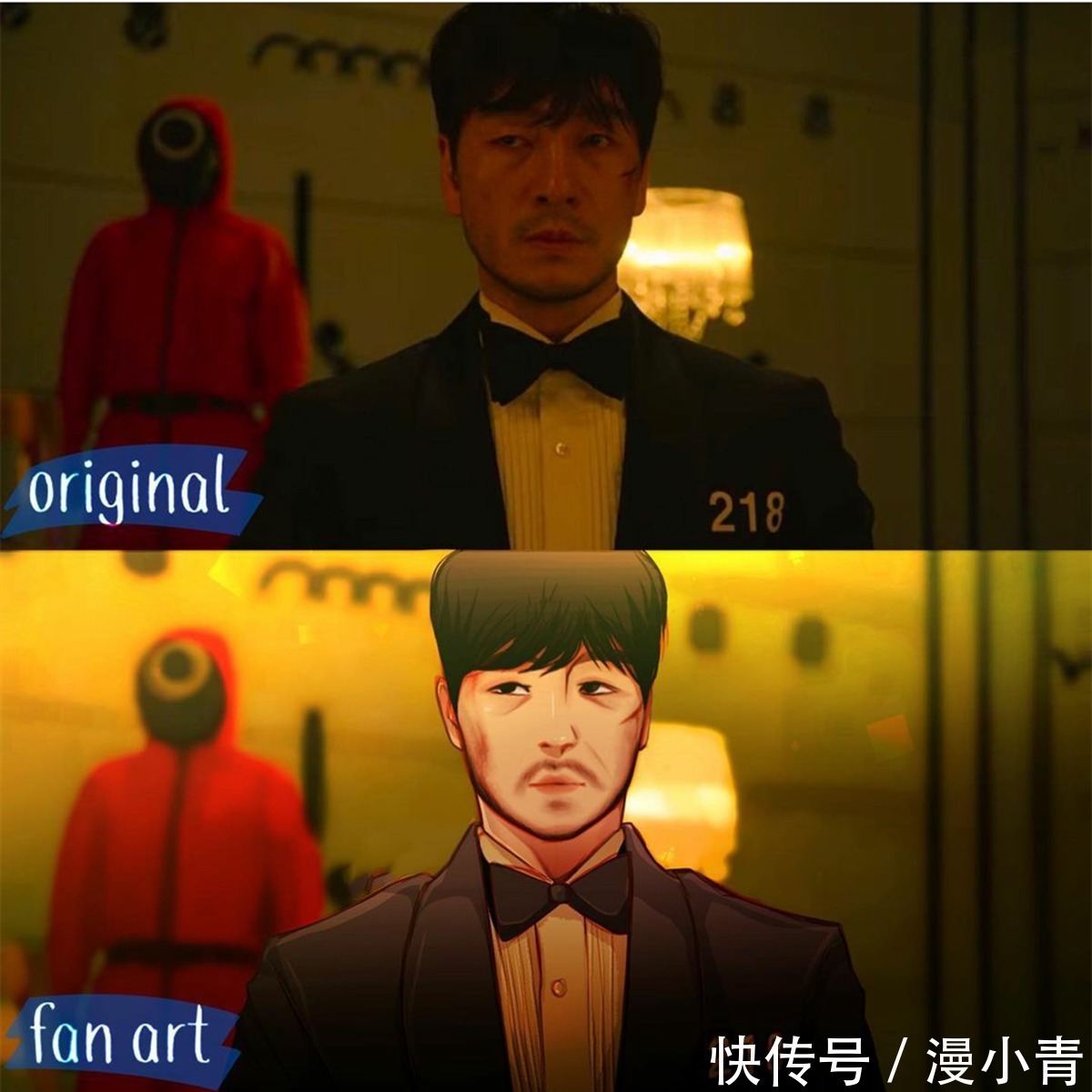 神态|将真人改编成动画当中的模样,同样的表情动作二次元似乎更胜一筹