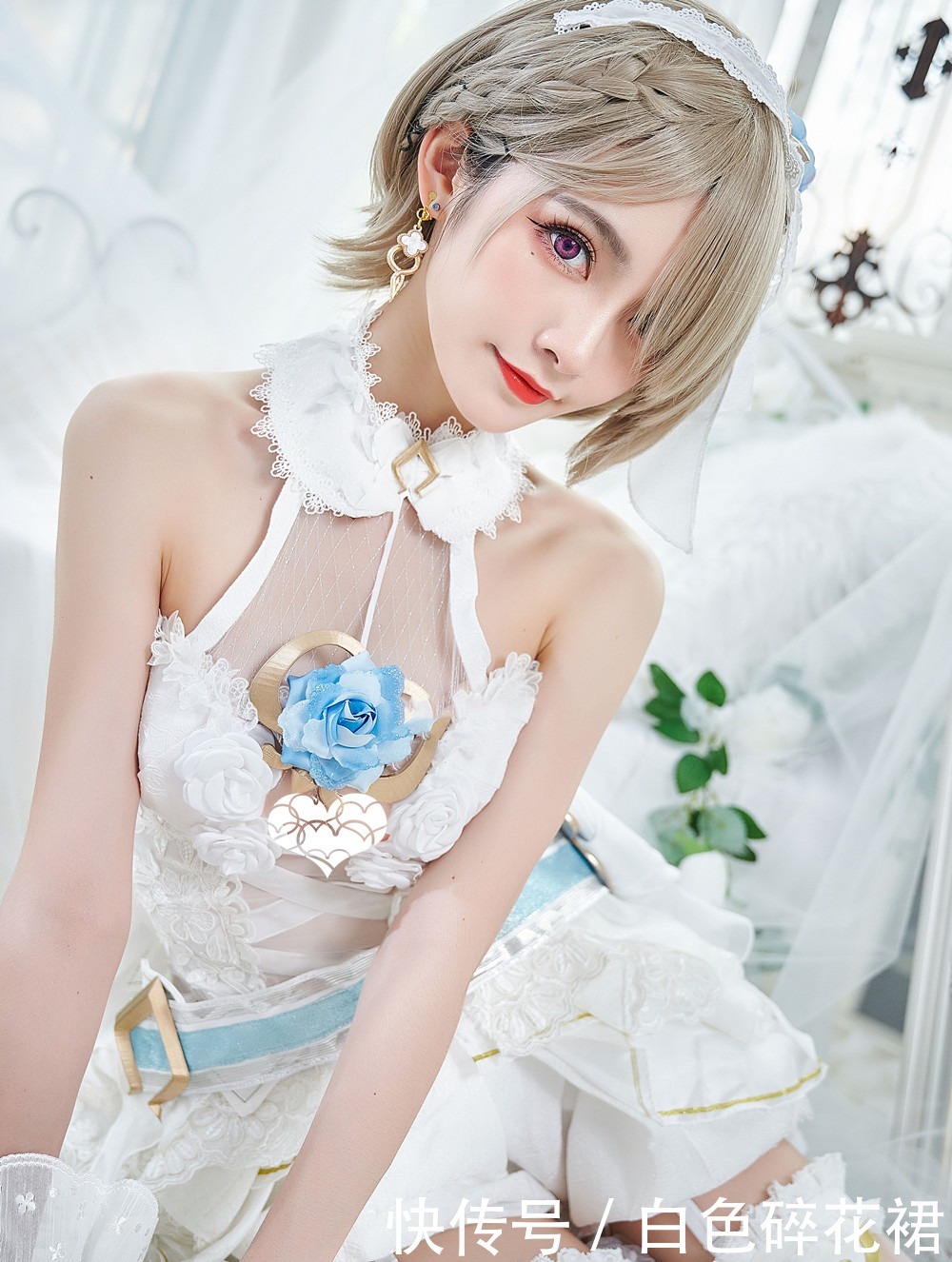 崩坏3丽塔绝美cos,女仆长穿上花嫁会怎样美得不可方物