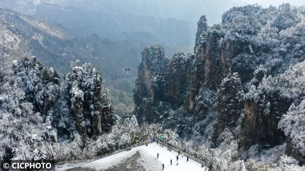 天子山景区|湖南张家界：雪后景美如画