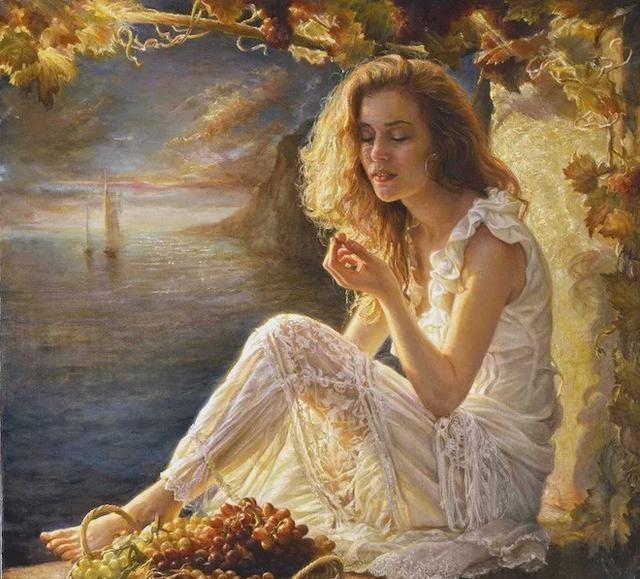 海伦·贝兰德#加拿大女艺术家现实主义人体油画,细腻逼真,引人遐思