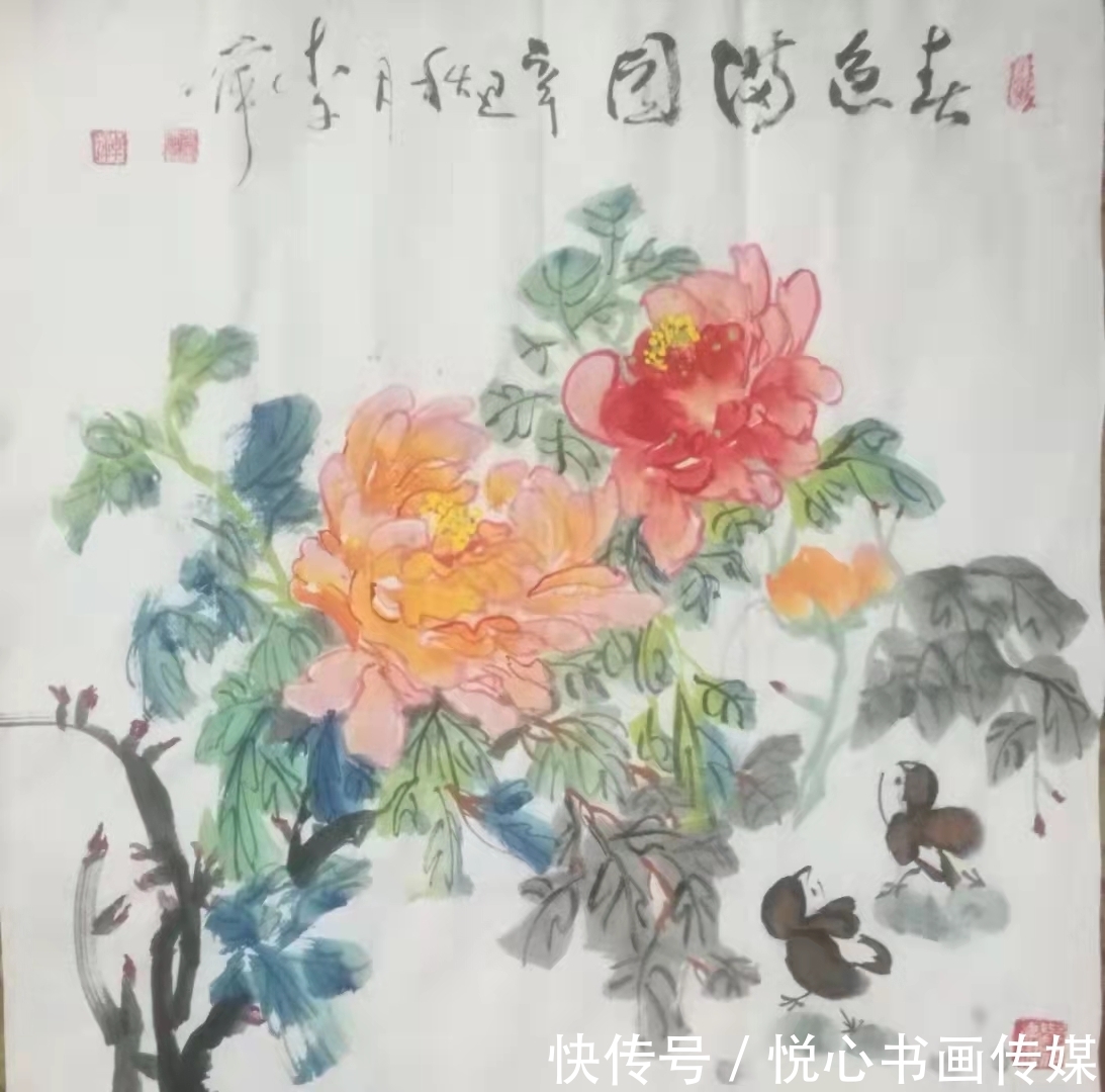 花鸟画$花鸟画创作室艺术总监，当代著名画家李萍国画作品欣赏