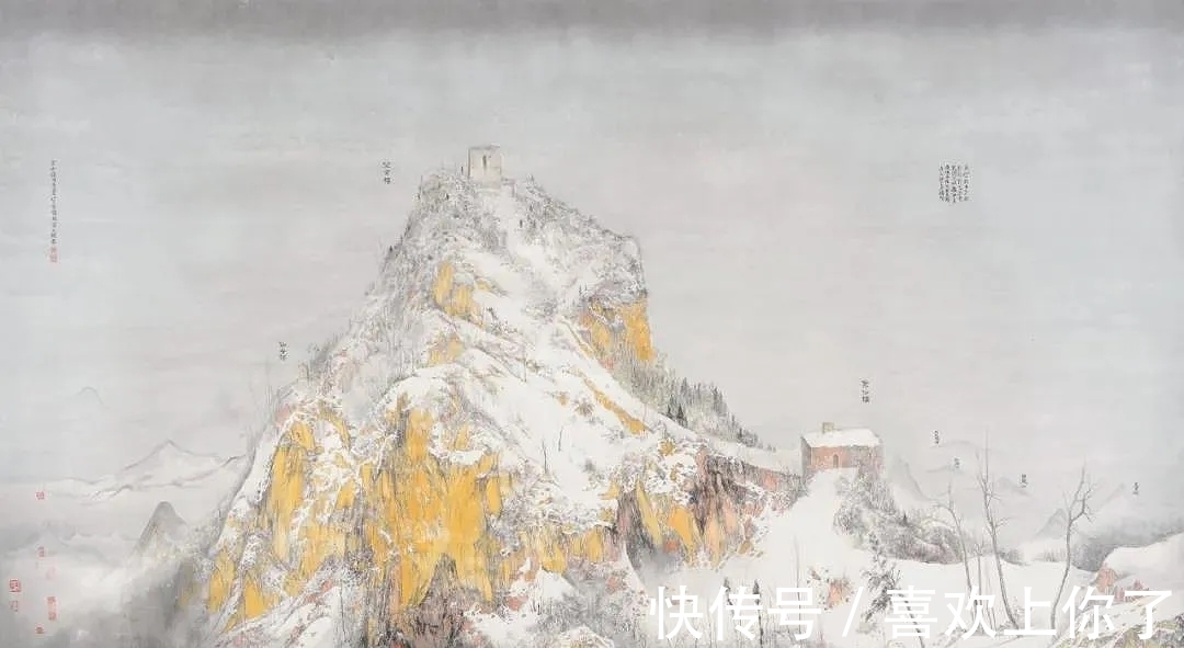 雪意$孤寂冷逸｜李天锁雪意山水画