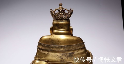 弥勒佛$明代,铜鎏金宝冠弥勒佛坐像