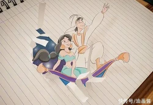 爱丽丝@突破次元界限,这些笔记本上的插画,都跳出来了