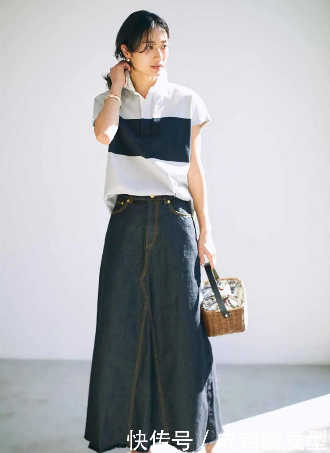 半身裙|永远都穿不腻的裙子!看看这些优雅的裙装搭配示范,时尚又减龄