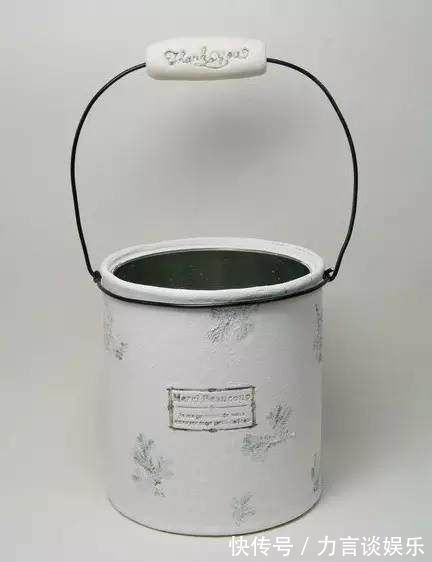 旧物|旧物改造,废弃奶粉罐巧变铁皮小盆栽