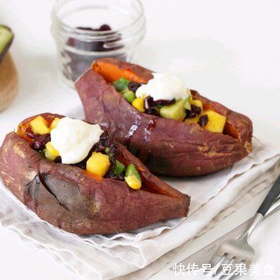 懒人必备这道红薯香烤蔓越莓,简单几步,十分钟就上桌