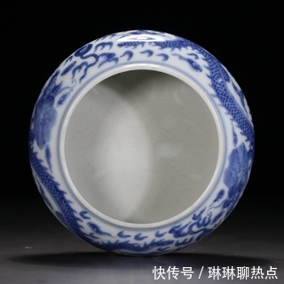 水洗#清 青花龙纹水洗、青花发色好