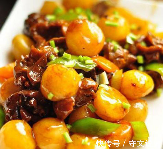 鸡胗|美食推荐五彩清爽虾仁，糖醋排骨，鸡胗土豆球，秋葵烧牛肉