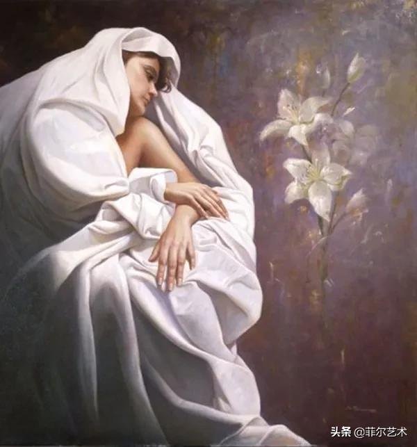 女画家@女画家索莱达·费尔南德斯画笔下的女子人物沉稳自然,美丽优雅