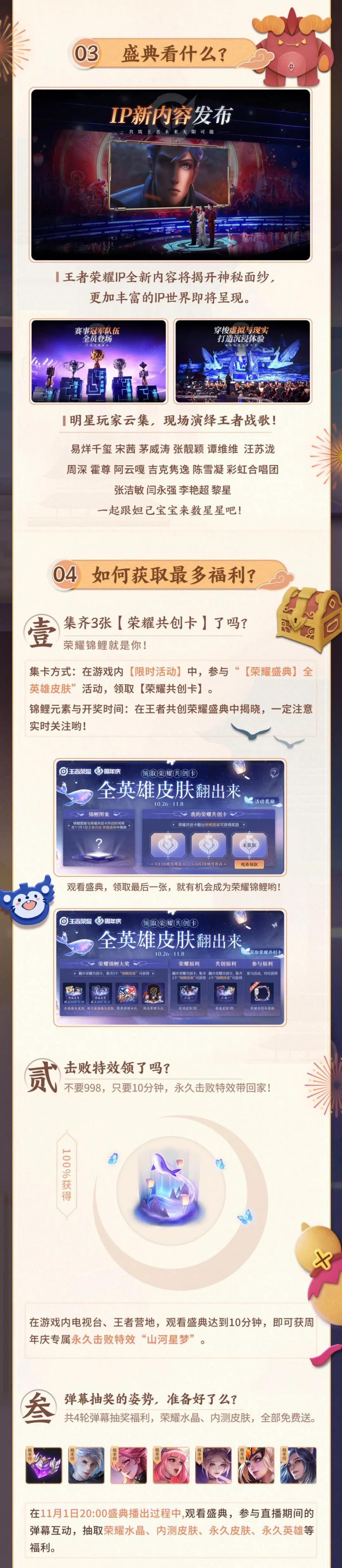 揭秘|荣耀锦鲤、IP新作揭秘、赛事冠军集结，你想要的都在这里啦~