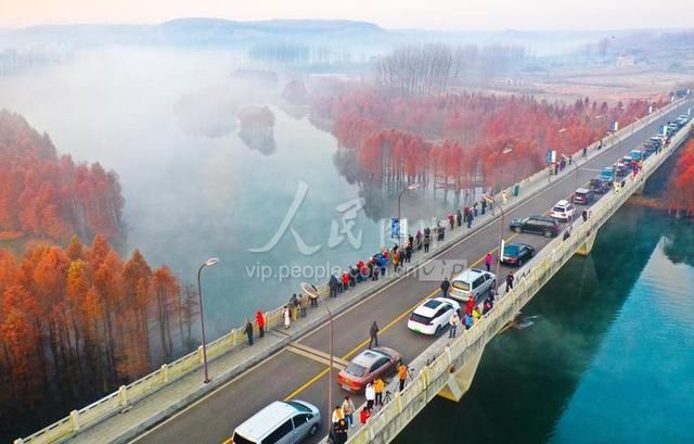 江苏盱眙：天泉湖冬景如画