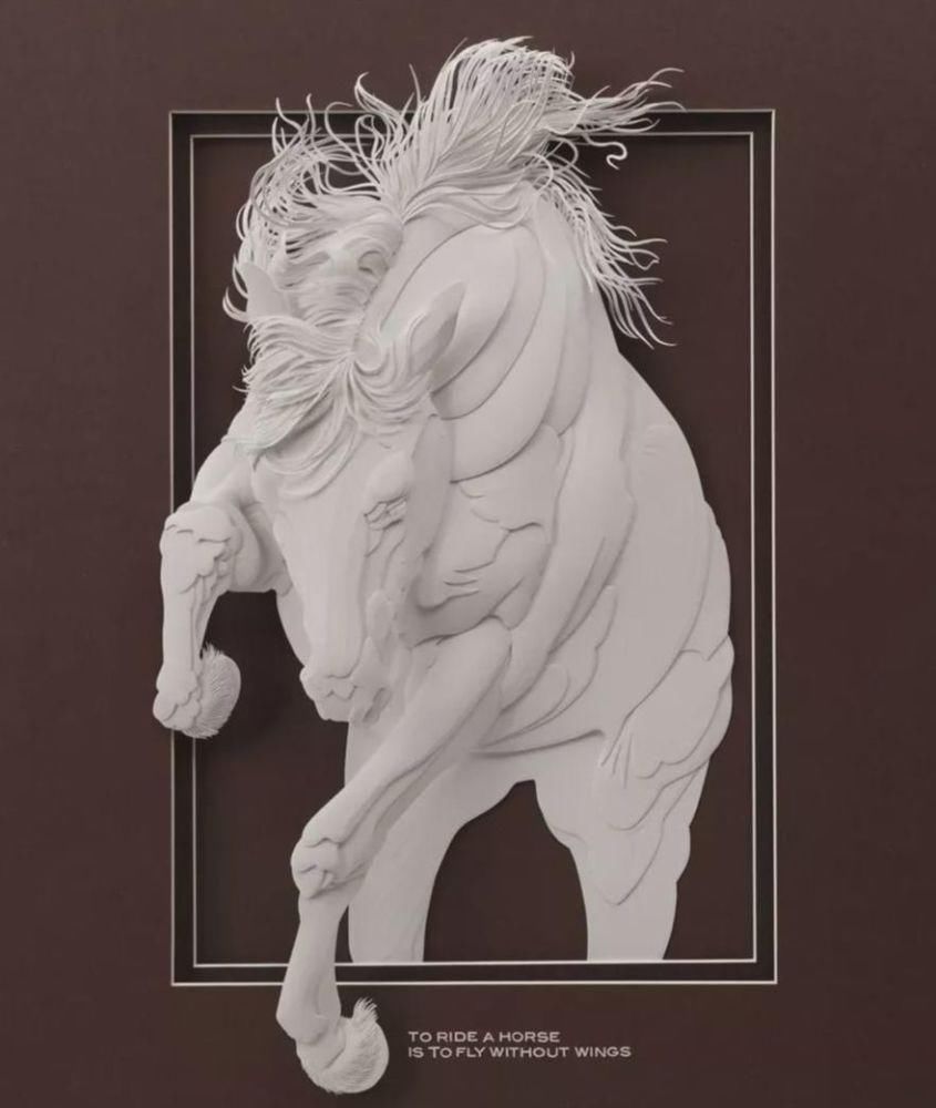 作品|意大利艺术家 Calvin Nicholls 纸雕作品