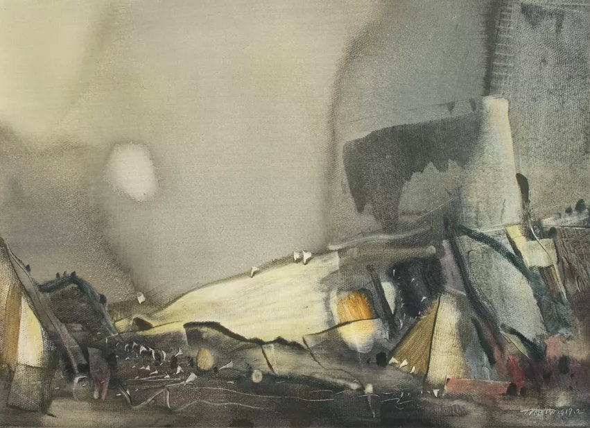 薄暮#[第七届庐山水彩节邀请嘉宾]姚波艺术作品展