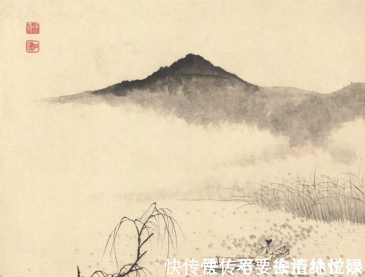 山水画@看画得看小品|石涛的小品山水画,彰显笔墨的魅力