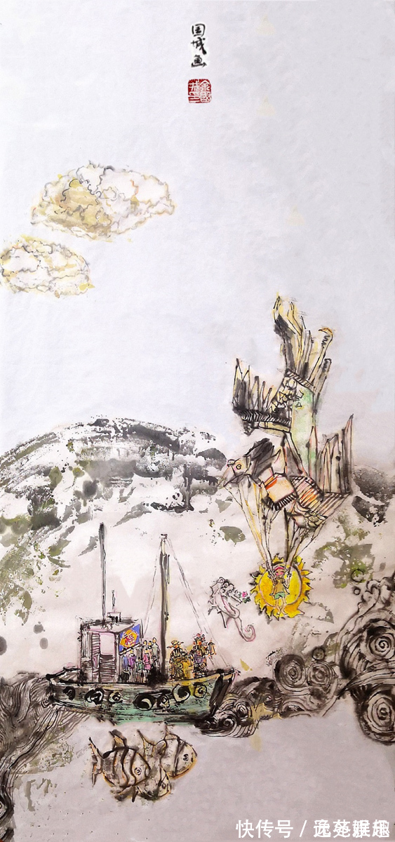 烟柳&「画作欣赏」一帘烟柳一路风景，画家余国城作品欣赏