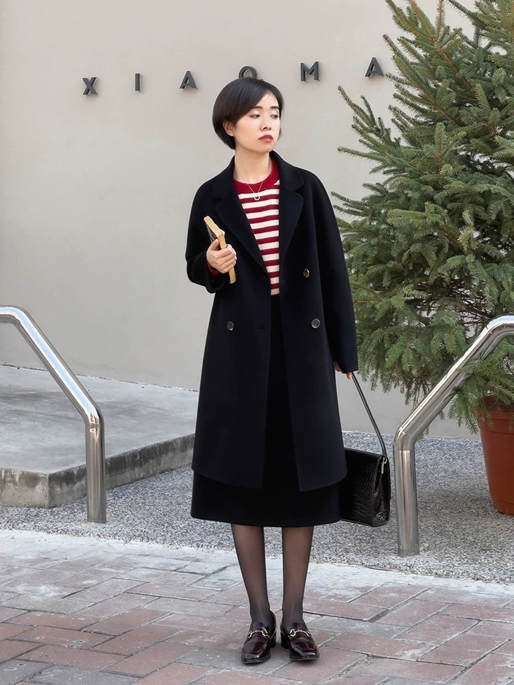 微喇裤 大衣怎么穿才时髦?看看这些简约高级的穿搭示范,轻松美成焦点
