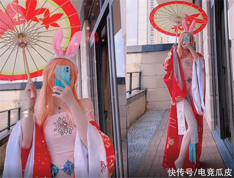 关羽|腐团儿又有新皮肤，COS关羽JK小白袜，同为一姐卷卷不服出大招