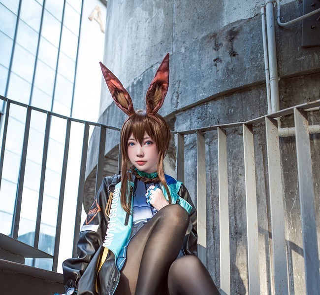 小可爱|cos:兽耳阿米娅,想做一个安静的小可爱