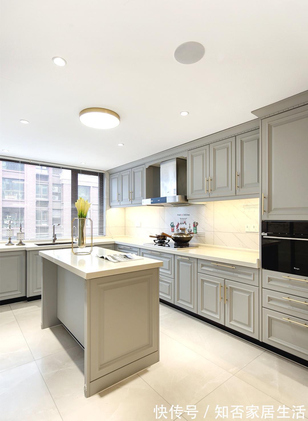 新房|砸40万装修130㎡新房，中岛台设计是亮点，最爱三段式卫生间