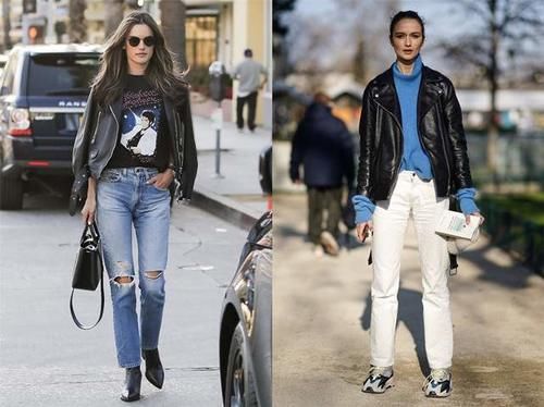 机车夹克不仅可盐，还能穿出女人味，5种搭配思路让你美出高度