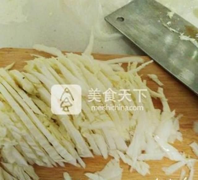 色香味|杏鲍菇拌白菜心,美味的开胃菜,充满了色香味,绝对是对你的贪心