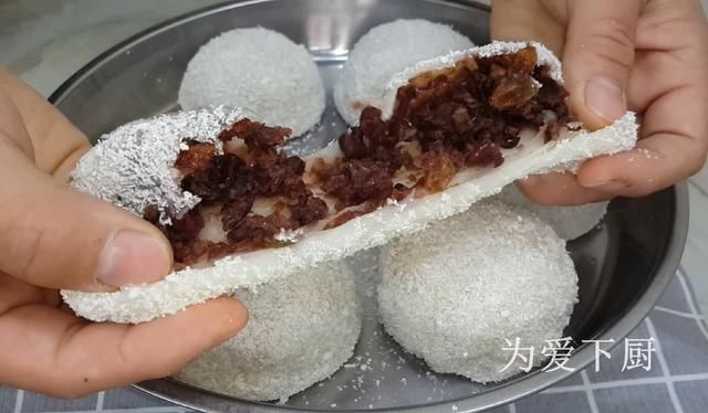 糯米粉|糯米粉这做法才好吃,加半碗红豆,软糯又香甜,比吃蛋糕还舒服