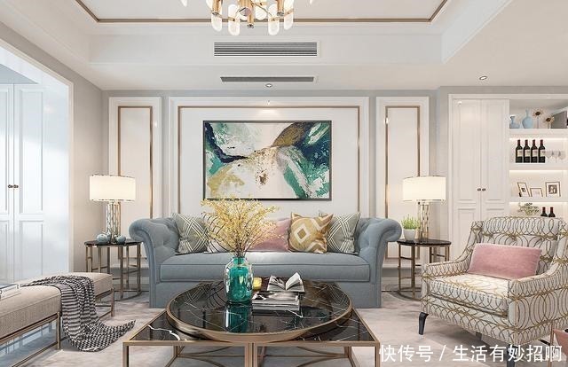 玄关|123平米现代轻奢风格,这应该是所有女性都喜欢的装修了!