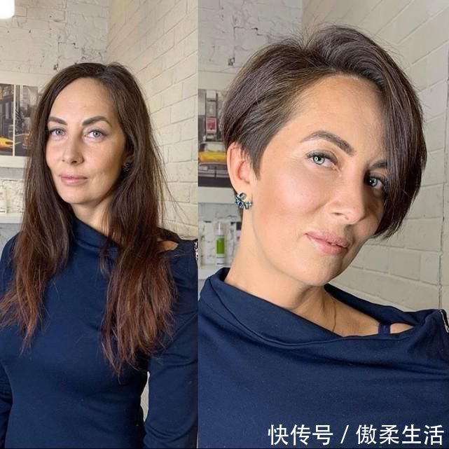 短发|选对发型就像换脸，中年大姐也能大变样，年轻10岁有没有