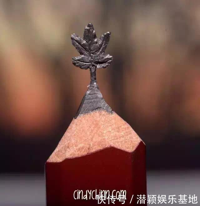 美国艺术家 Cindy Chinn 在铅笔上微雕艺术的作品