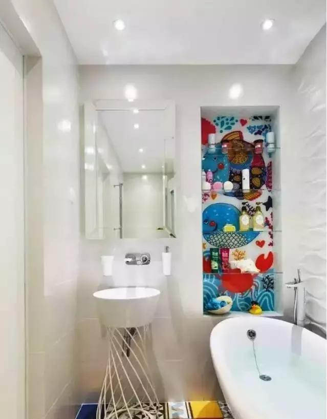 干湿|头一回见卫生间这么装,漂亮又省钱!买了房我也这么设计