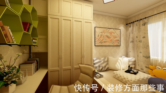 对称|89平新中式三居室,客厅的背景墙有种身处荷塘的感觉