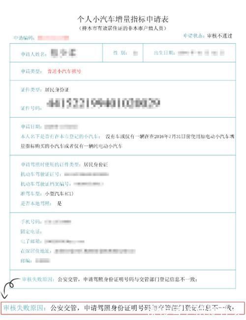 摇号|摇号指标审核不通过，登记信息不一致？原来是这里错了！