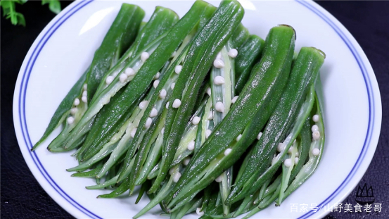 羊角菜|秋葵最忌焯水，大厨教你正确做法，鲜香脆嫩还入味，营养又解馋
