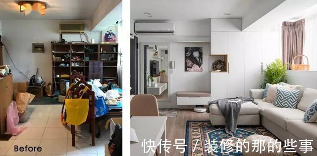 六角砖|65㎡老破小爆改三室+小书房，老破小完美逆袭