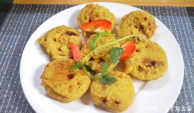 炸藕盒,调面糊用面粉还是淀粉3个窍门告诉你,焦香酥脆抢着吃