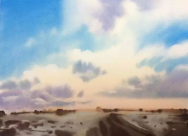 风景&轻盈、通透的谢尔盖.库尔巴托夫风景水彩画