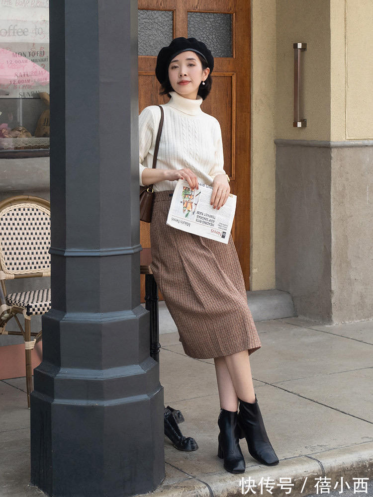 毛衣|建议30、40岁的女人,多穿半身裙,学会这样搭配,常被人夸有气质