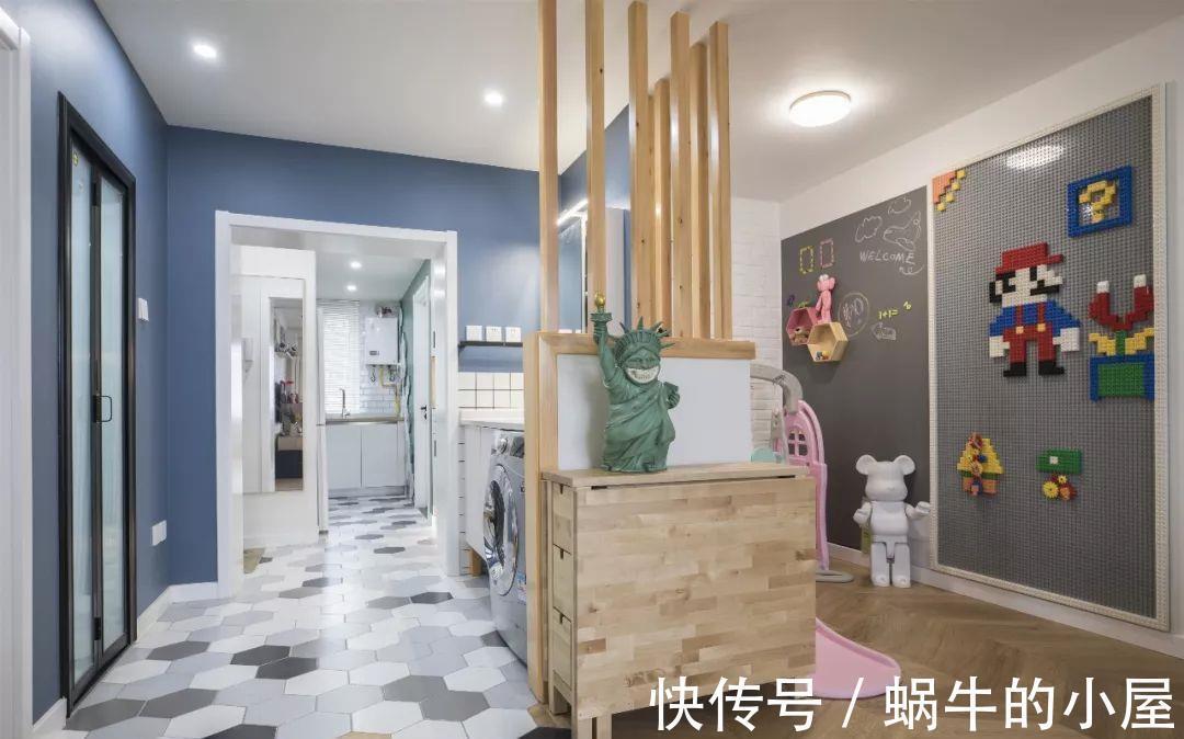 屋主|67平北欧风小户型二居室,舍弃茶几用餐桌代替,更加清新舒适