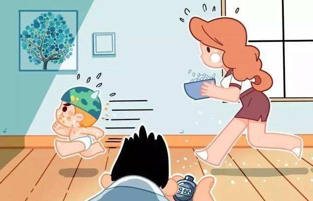 威胁|三位小姨协同宝妈喂饭,宝宝特别配合,网友:有人威胁就眨眨眼