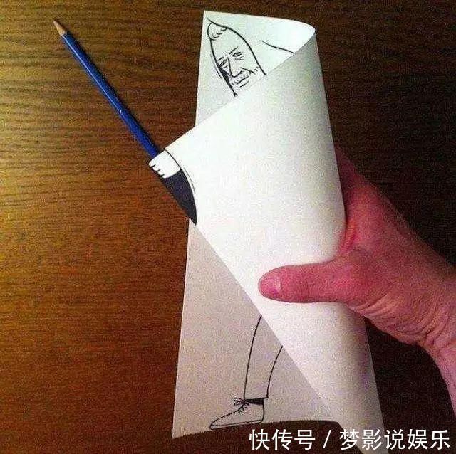 一只笔#歪果仁脑洞大开,把一张A4纸玩成这样,进来膜拜!!