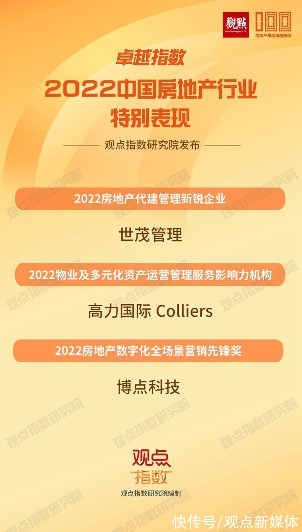 仪式|成就行业标杆,卓越指数 · 2022房地产年度卓越表现发布仪式