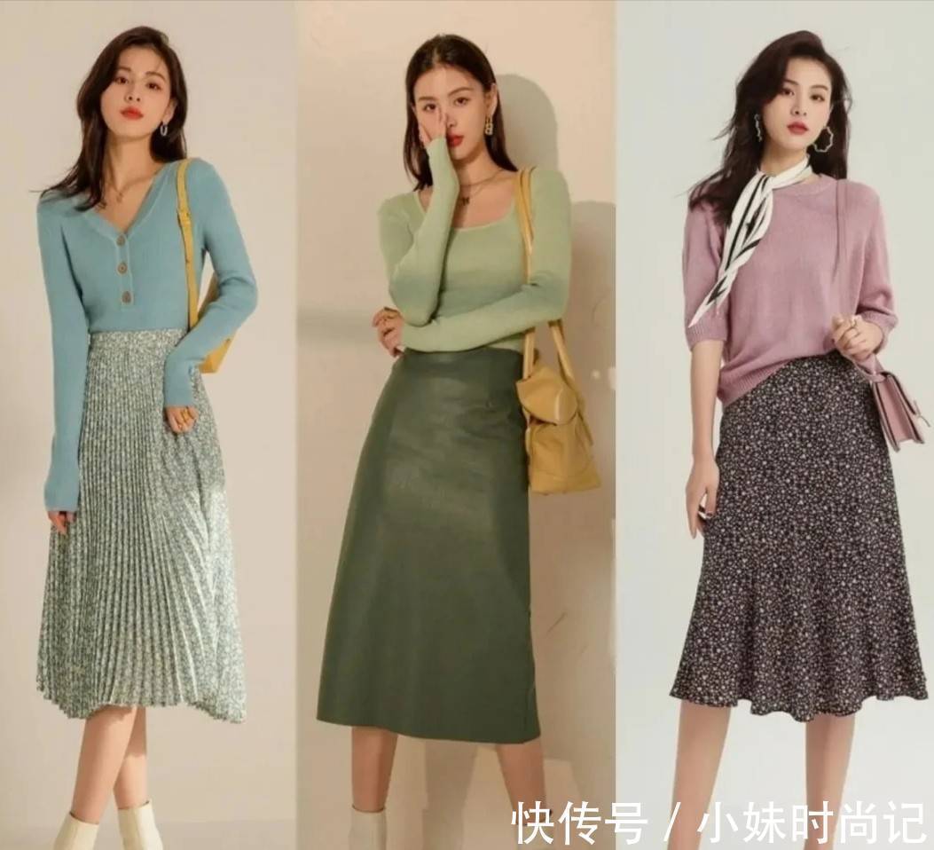 裤子|冬天穿“裤子”太普通了!时髦女人还是穿“半裙”,温婉动人